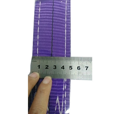 खरीदें Safety Factor 6 to 1 Heavy Duty Polyester Sling Offering Excellent UV Resistance Strap for Heavy Load Lifting and Rigging online manufacture