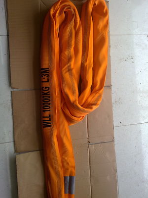 खरीदें भारी शुल्क अंतहीन गोल स्लिंग पॉलिएस्टर WLL 10T EN1492-2 सॉफ्ट नारंगी online manufacture