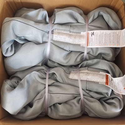 खरीदें ASME B30.9 ग्रे पॉलिएस्टर लिफ्टिंग स्लिंग गोल भारी शुल्क ऊर्ध्वाधर 32000 पाउंड online manufacture